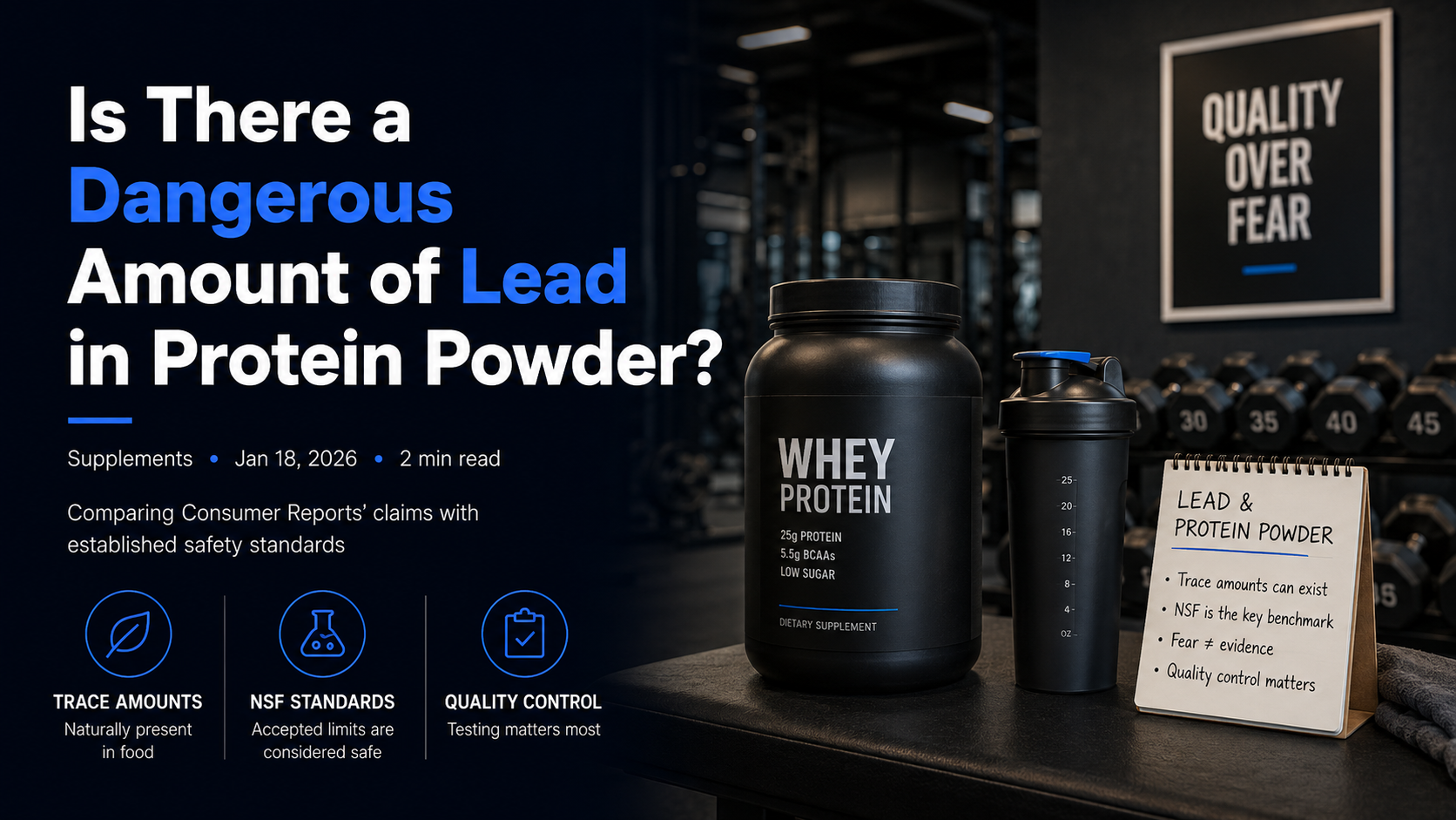 Is There a Dangerous Amount of Lead in Protein Powder article image