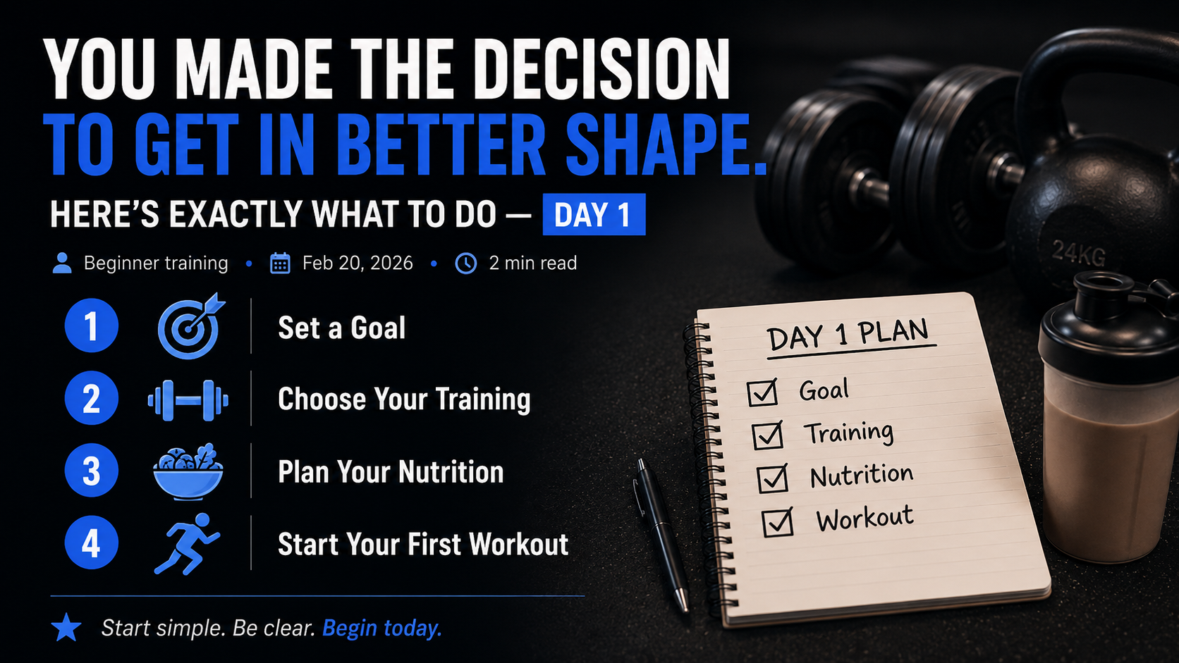 You made the decision to get in better shape article image